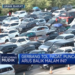 Gerbang Tol Padat, Puncak Arus Balik Malam Ini