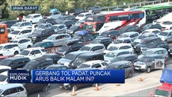 Gerbang Tol Padat, Puncak Arus Balik Malam Ini