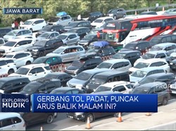 Gerbang Tol Padat, Puncak Arus Balik Malam Ini