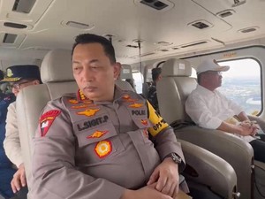 Kapolri Patroli Udara Jalur Tol, Pastikan Keamanan Arus Balik Lebaran