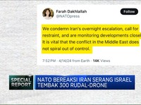 Video: Iran Tembakkan 300 Rudal ke Israel, NATO Langsung Bereaksi!