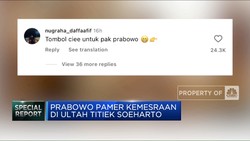 Video: Prabowo Pamer Kemesraan di Ultah Titiek Soeharto