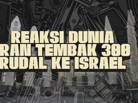 Rangkuman Kekhawatiran Dunia Setelah Iran Tembak 300 Rudal ke Israel
