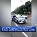 Video: Urai Kepadatan, One Way Berlaku dari Tol Semarang ke Jakarta