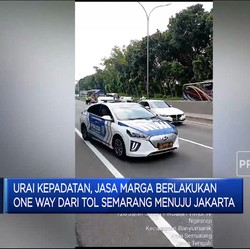 Video: Urai Kepadatan, One Way Berlaku dari Tol Semarang ke Jakarta