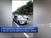 Video: Urai Kepadatan, One Way Berlaku dari Tol Semarang ke Jakarta