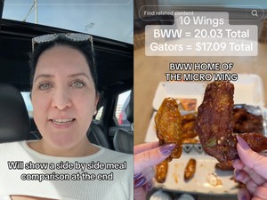 Bandingkan Chicken Wings Rp 300 Ribu dari 2 Resto, Wanita Kaget Lihat Porsinya