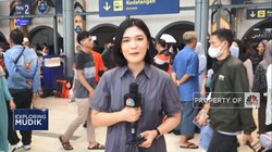 Video: Puncak Arus Balik Berlalu, Stasiun Senen Terpantau Masih Padat