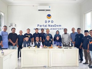 NasDem Mulai Bahas Calon Ketua DPRD Jeneponto, Usulkan 2 Nama ke DPW