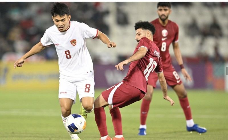 Timnas Indonesia melawan Qatar dalam laga pembuka Piala Asia U-23 2024. (Dok. the-afc.com)
