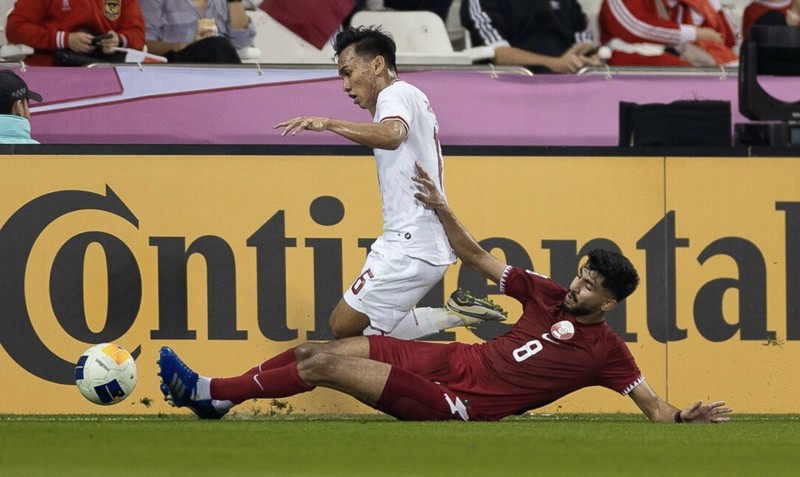 Timnas Indonesia melawan Qatar dalam laga pembuka Piala Asia U-23 2024. (Dok. the-afc.com)