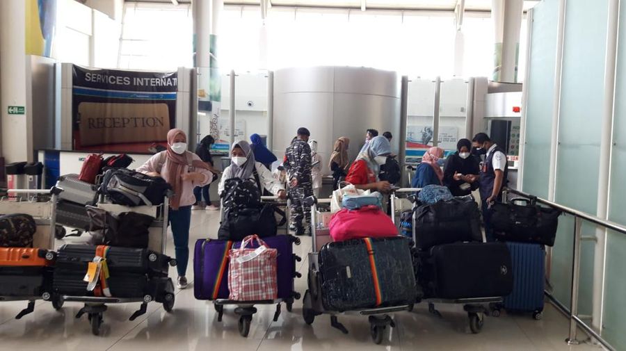 TKI Mudik. (Dok. Detikcom/Hilda Meilisa Rinanda/File Foto)