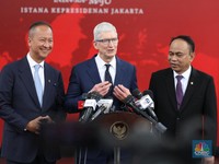 Pemerintah RI Rayu CEO Apple Pakai Baterai dan Kabel Made in Indonesia
