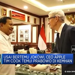Video: CEO Apple Tim Cook Temui Prabowo Ditemani Menkominfo