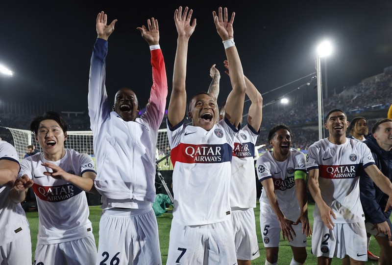 Laga seminfal liga championes Barcelona melawan PSG. (REUTERS/Albert Gea)