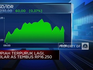 Video: Rupiah Terpuruk Lagi, Tembus Rp16.250 Per Dolar AS