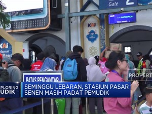 Video: H+7 Lebaran, Stasiun Pasar Senen Masih Padat