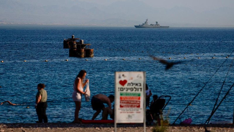 Pemandangan baterai anti-rudal Iron Dome, dekat Ashkelon, di Israel selatan 17 April 2024. (REUTERS/Hannah McKay)