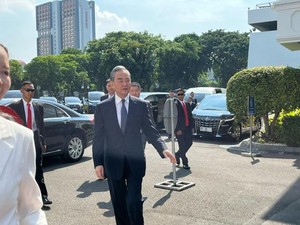 Menlu China Wang Yi Temui Jokowi di Istana Negara