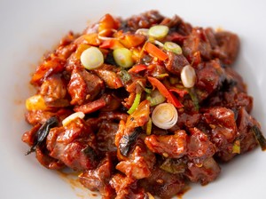 Resep  Ampela Ayam Goreng ala Korea, Kenyal Pedas Untuk Lauk Nasi