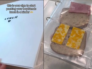 Wanita Ini Pamer Kemas Bekal Makan Pacarnya Pakai Kantong Binder!