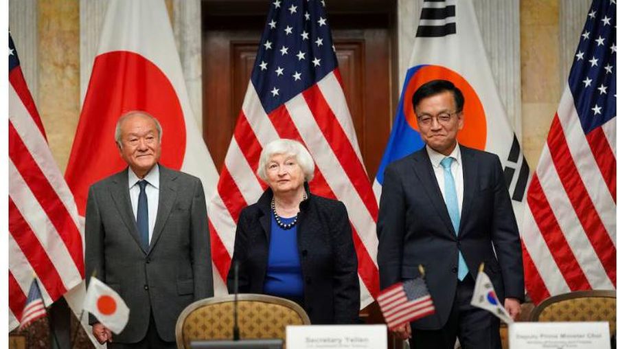 Menteri Keuangan Korea Selatan, Jepang, dan AS bertemu membahas penguatan dolar