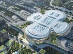 Viral Desain Stasiun Kereta di China Wujudnya Mirip Pembalut