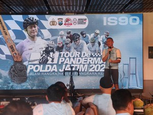 Sambut HUT ke-78 Bhayangkara, Polda Jatim Gelar Tour de Panderman