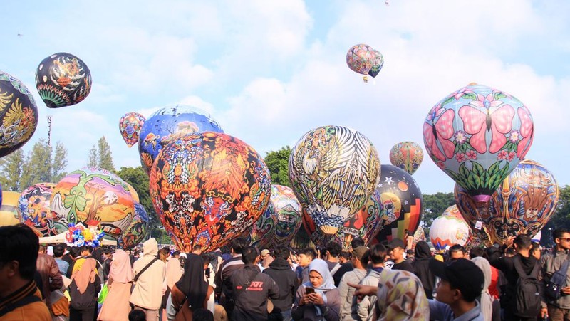 Festival Balon Udara 2024 di Wonosobo. (Dok Kemenhub)