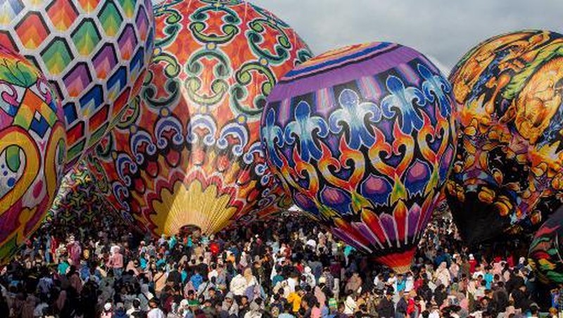 Festival Balon Udara 2024 di Wonosobo. (Dok Kemenhub)