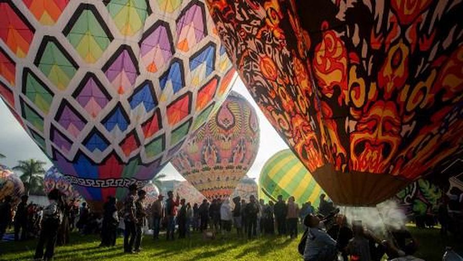 Festival Balon Udara 2024 di Wonosobo. (Dok Kemenhub)