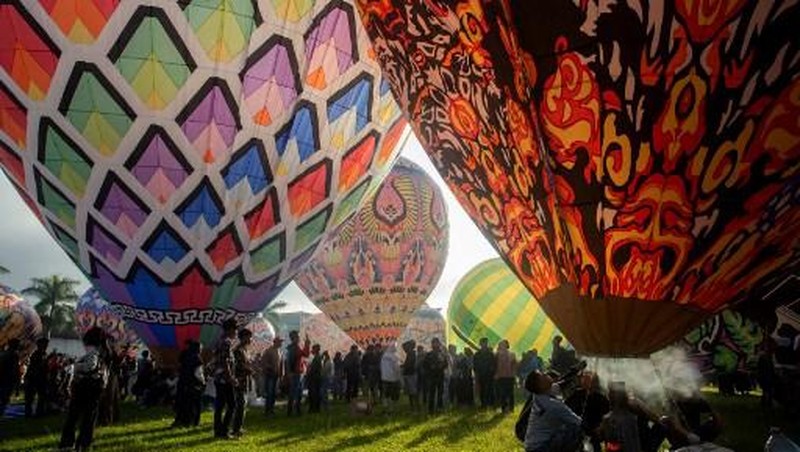 Festival Balon Udara 2024 di Wonosobo. (Dok Kemenhub)