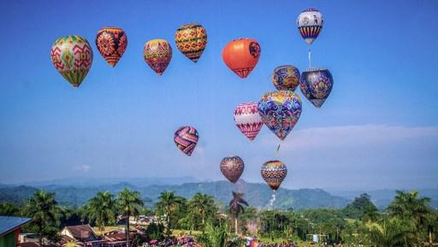 Festival Balon Udara 2024 di Wonosobo. (Dok Kemenhub)
