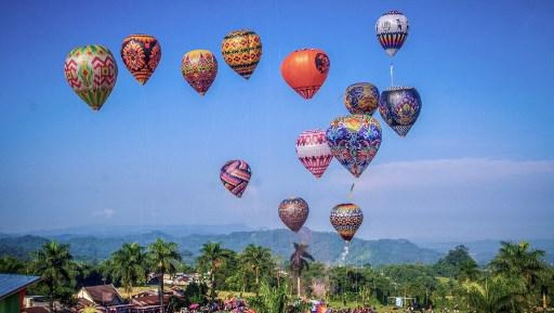 Festival Balon Udara 2024 di Wonosobo. (Dok Kemenhub)