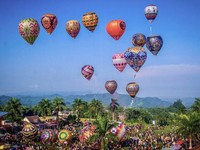 Tak Perlu ke Turki, Ada Festival Balon Udara di Wonosobo Jateng