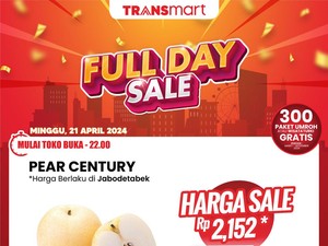 Murah Banget! Buah Pir Diobral Mulai Rp 1.600-an di Transmart Full Day Sale