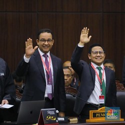 Resmi! MK Tolak Seluruh Permohonan Gugatan Pilpres dari Anies-Muhaimin