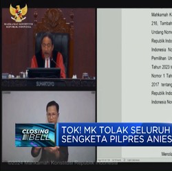 Video: MK Tolak Gugatan Semua Sengketa Pilpres