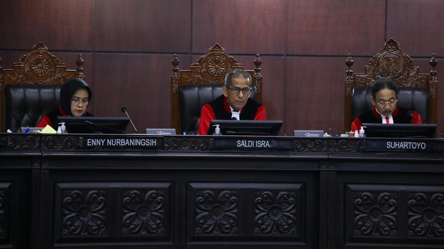 Hakim Mahkamah Konstitusi, Saldi Isra. (CNBC Indonesia/Faisal Rahman)