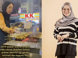 Pensiun dari Sinetron, Artis Ini Kini Jualan Sate di Kaki Lima