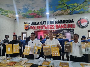 Polisi Gulung 41 Pengedar Narkoba di Bandung