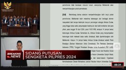 Video: Jawaban MK Terhadap 6 Dalil Gugatan Sengketa Pilpres Tim AMIN