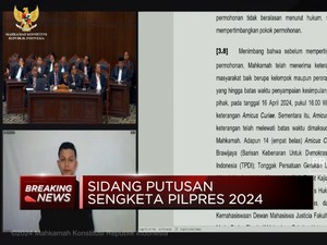 Video: Jawaban MK Terhadap 6 Dalil Gugatan Sengketa Pilpres Tim AMIN