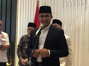 Anies Hadiri Penetapan Prabowo Presiden Trending di X, Warganet Kagum