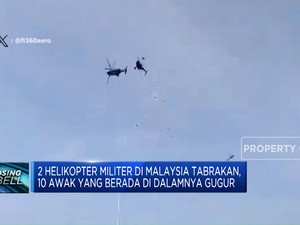  2 Helikopter Militer Malaysia Tabrakan, 10 Orang Tewas