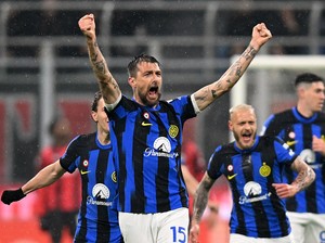 Inter Ungguli Milan 1-0 di Babak 1, 45 Menit Lagi Menuju Scudetto
