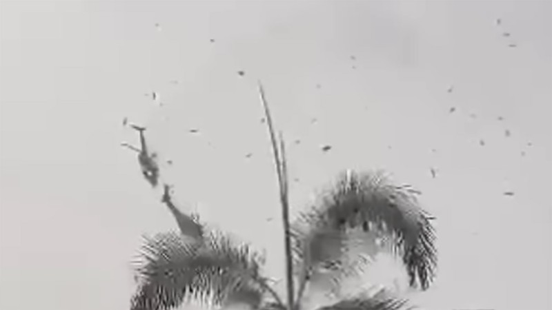 Kecelakaan Pesawat Helikopter Malaysia. (Tangkapan Layar Instagram)