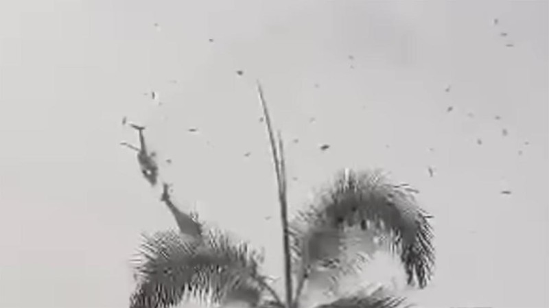 Kecelakaan Pesawat Helikopter Malaysia. (Tangkapan Layar Instagram)