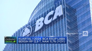 Video: Q1-2024, BCA Raup Laba Bersih Rp 12,9 Triliun, Naik 11,7% (YoY)