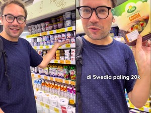 Reaksi Bule Swedia Lihat Harga Produk Impor di Indonesia